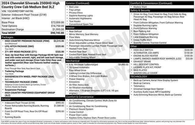 chevrolet silverado 2500hd 2024 1GC4YREY5RF144196 image